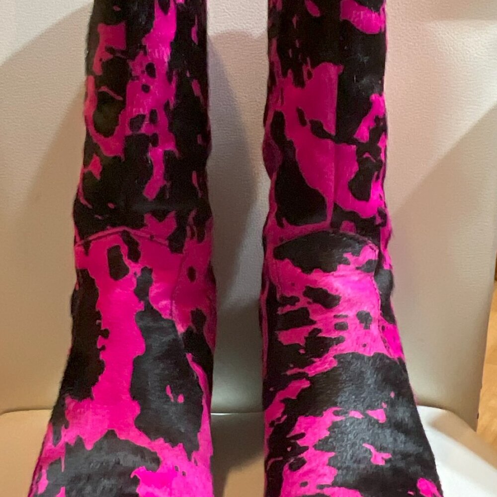 Dingo - Live a Little Hot Pink & Black boot 7.5 - Picture 4 of 7